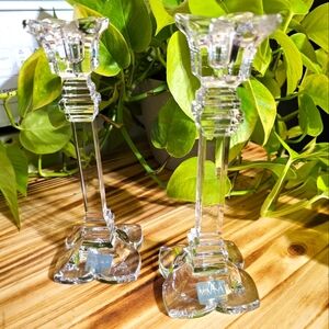 Vintage Mikasa Crystal candle holders from Germany
